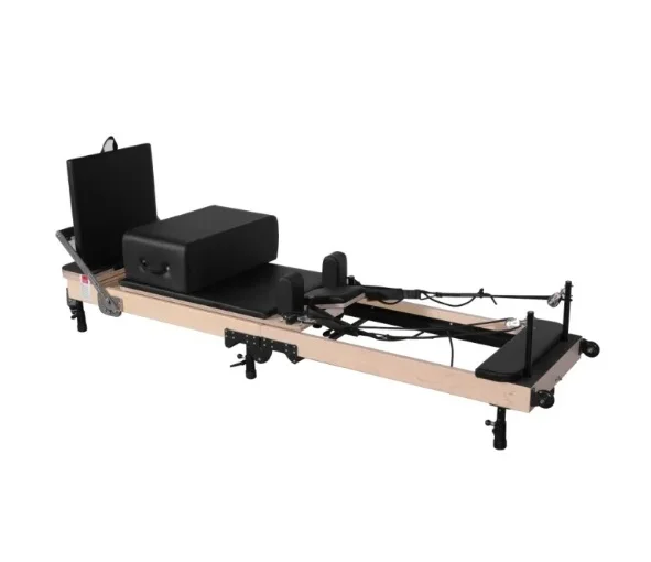 KANTON REFORMER PLIABIL aparat multifunctional profesional din lemn de artar, Reformer pentru pilates si yoga, echipament de fitness pentru remodelarea corpului - imagine 9