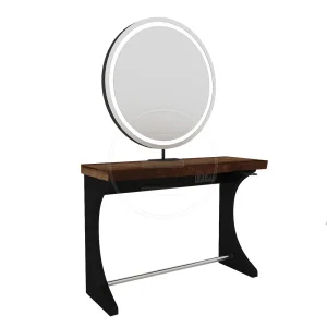 Post lucru coafor / styling unit ALPEDA Woody Circle Single - imagine 1