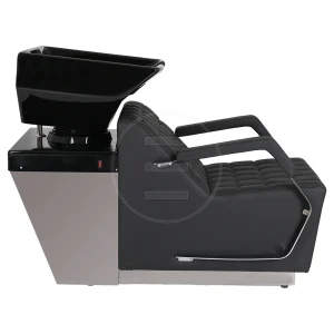 Unitate pentru spalat, scafa / washing unit Alpeda Salon Wash Black, suport picioare electric - imagine 3