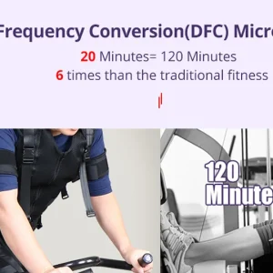Costum EMS wireless profesional, creare masa musculara, microcurenti, electrostimulare APP SBODY WireLess - imagine 8