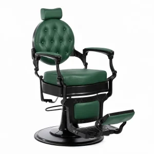 Scaun frizerie / Barber chair Lord Black Green