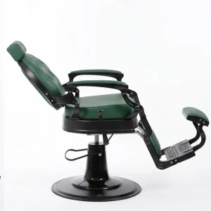 Scaun frizerie / Barber chair Lord Black Green - imagine 4